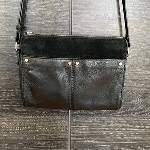Danier Leather Suede & Black Leather